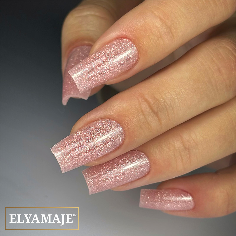 Elyamaje Acrypop n°08 Glitter Dark Pink gel pailleté souple