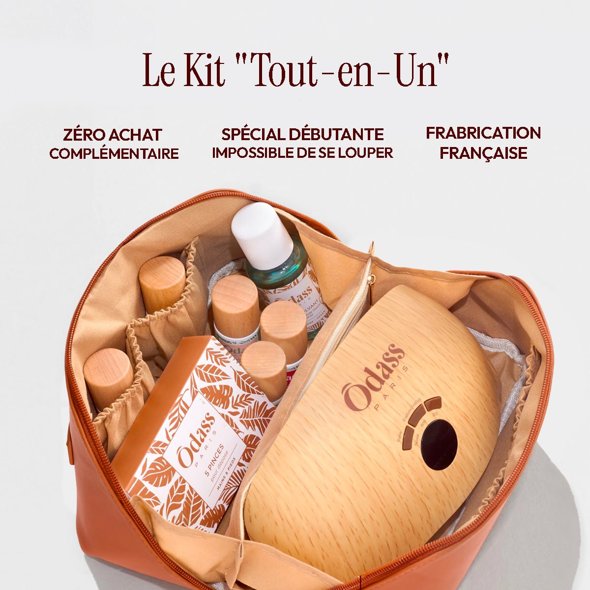 Ôdass Paris Trousse Découverte kit vernis semi-permanent 2 teintes + lampe
