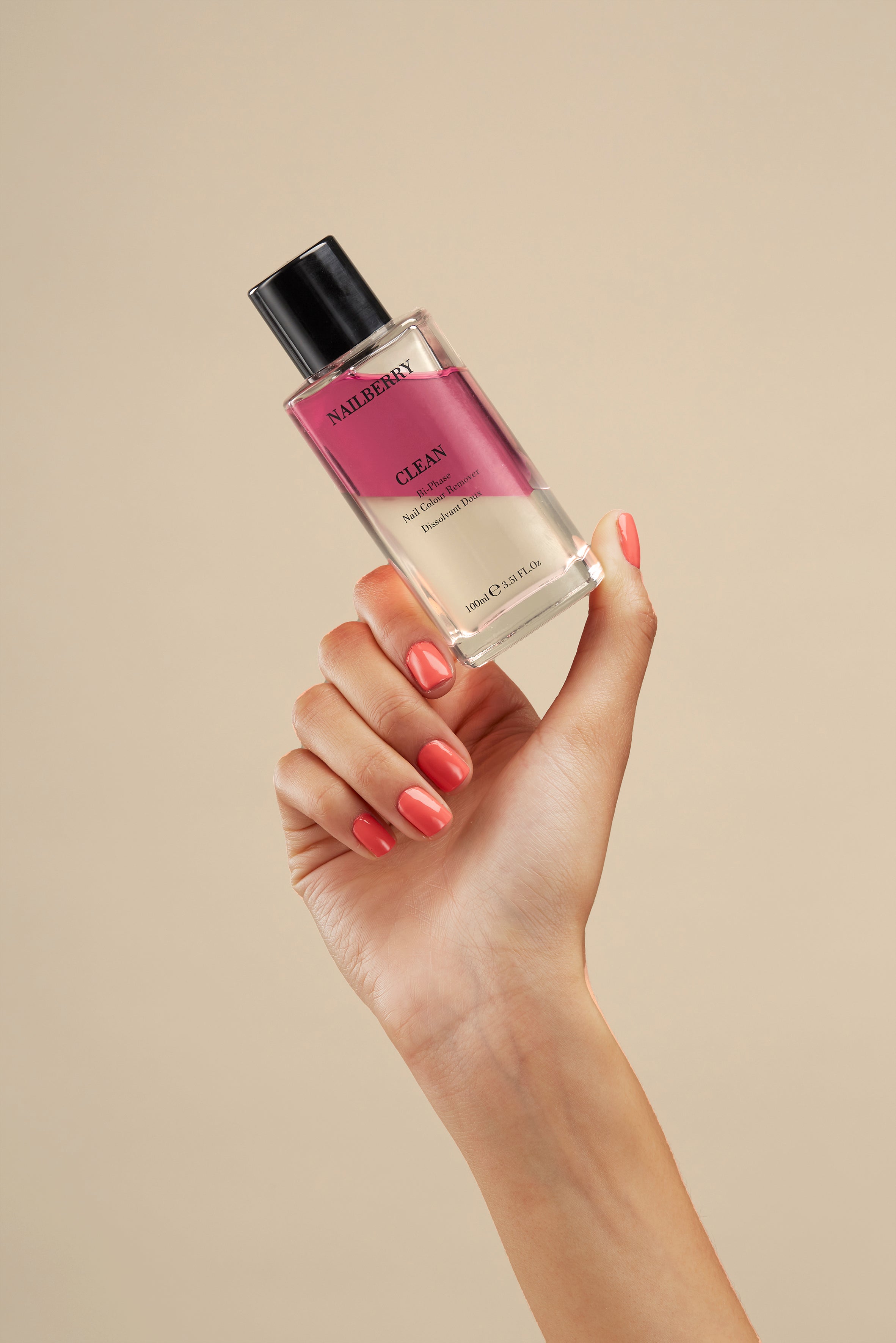 Nailberry Clean dissolvant 100ml bi-phasé sans acétone