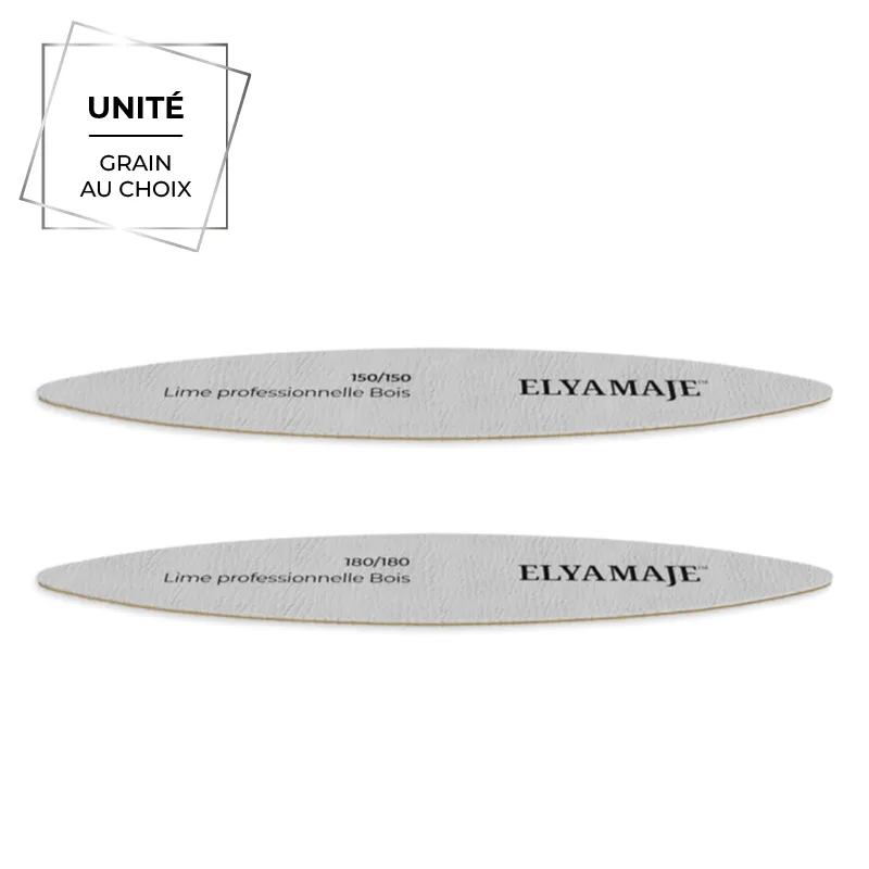 Elyamaje lime ovale en bois manucure douce