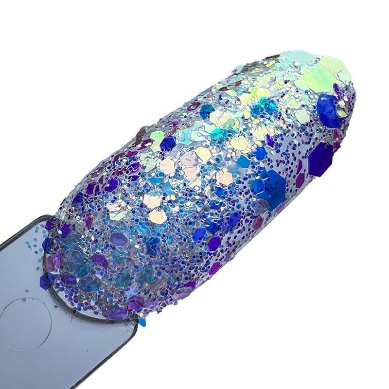 ELYAMAJE Crystal 21 paillettes ongles effet cristal