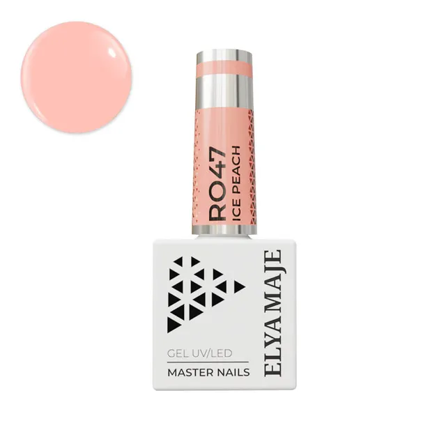Elyamaje N°47 Ice Peach vernis semi-permanent pêche clair