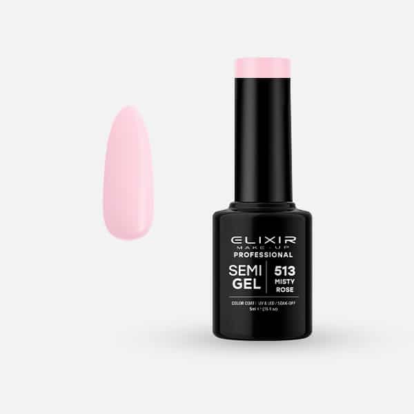 Élixir Semi Gel #513 Misty Rose vernis semi-permanent 5ml rosé