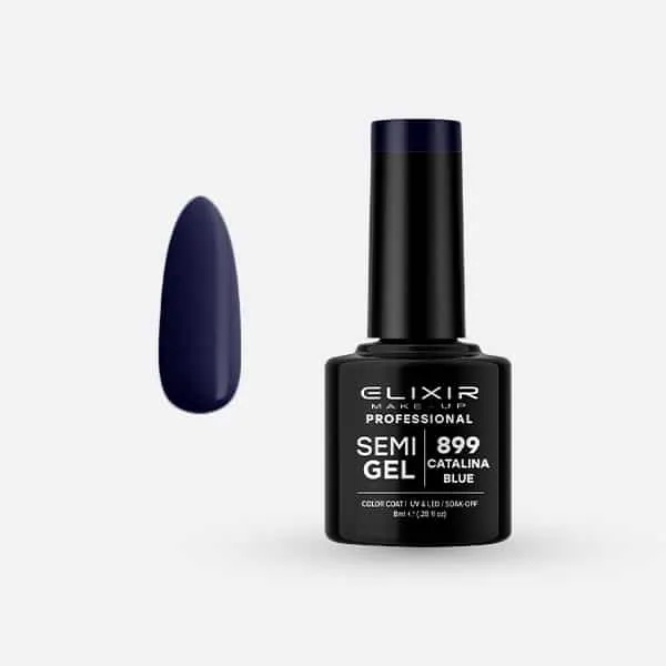Élixir Semi Gel 899 Vernis Semi-Permanent Catalina Blue 8ml bleu