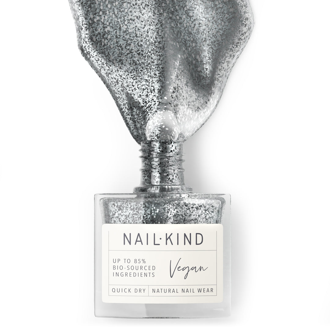 Nail Kind Colour Squad vernis argent pailleté So Over The Top