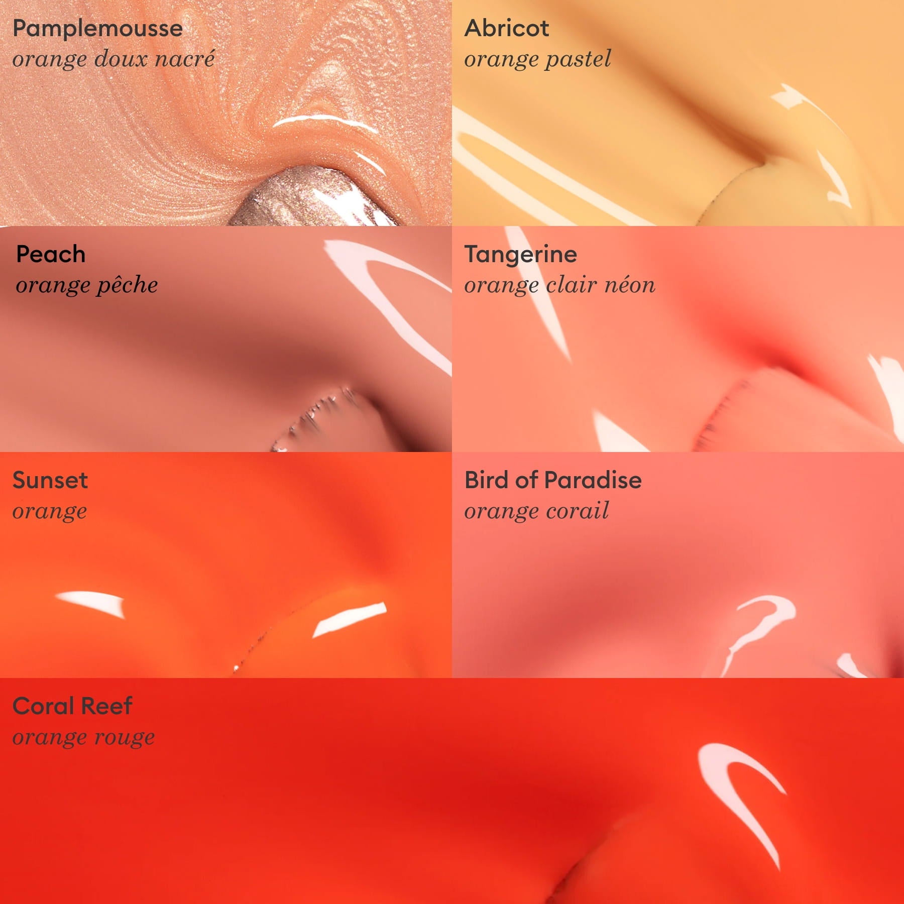 Manucurist Green Flash Pamplemousse vernis semi-permanent orange nacré