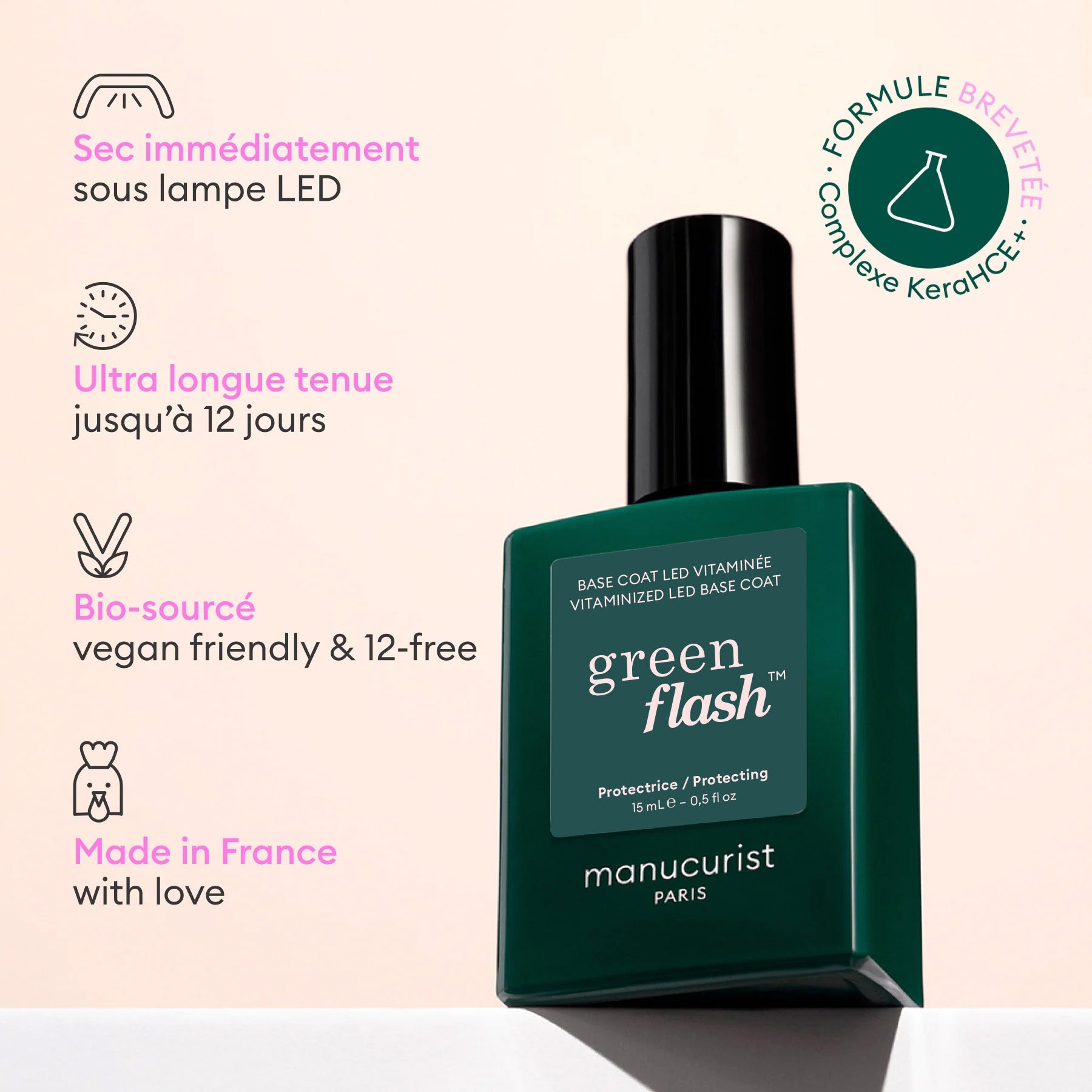 Manucurist Green Flash Base Vitaminée base fortifiante