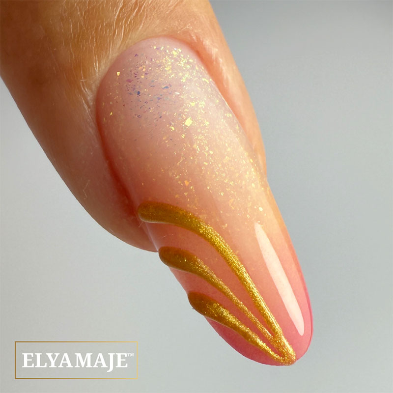 ElyaMaje 3D Gold n°5 gel nail art sans résidu