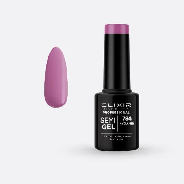 Élixir Semi Gel #784 Cyclamen vernis semi-permanent 5ml rose