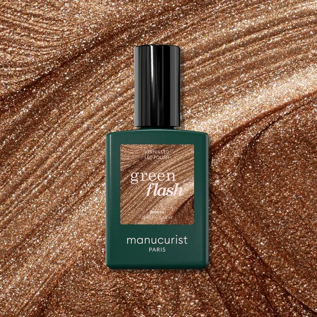 Manucurist Green Flash Bronzé vernis semi-permanent marron irisé