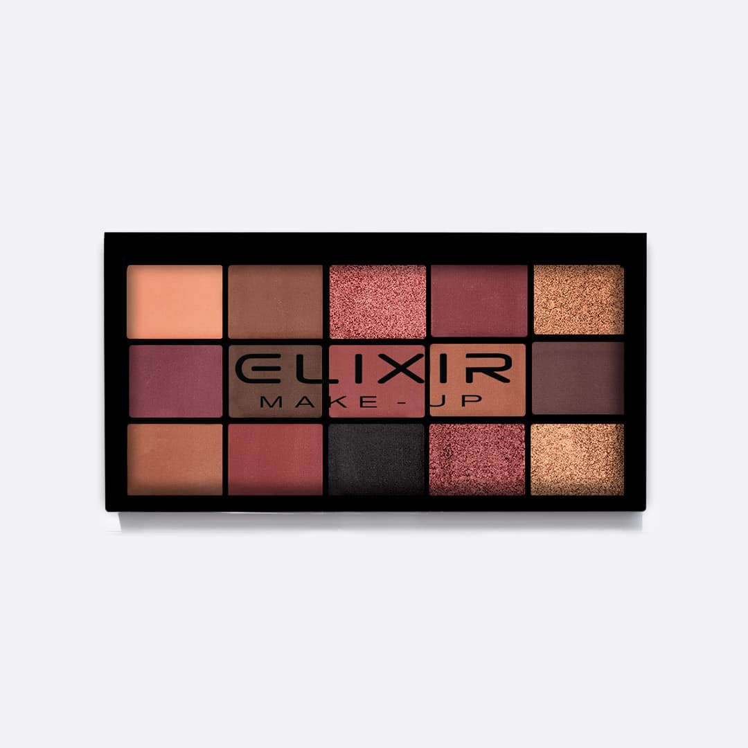 Élixir Pink Bliss #872G Palette Fards Paupières Rose 15 Teintes