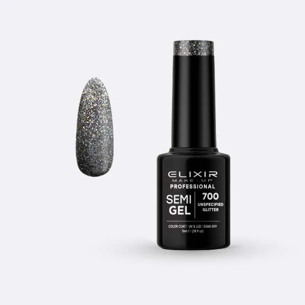 Élixir Semi Gel #700 vernis semi-permanent pailleté 5ml