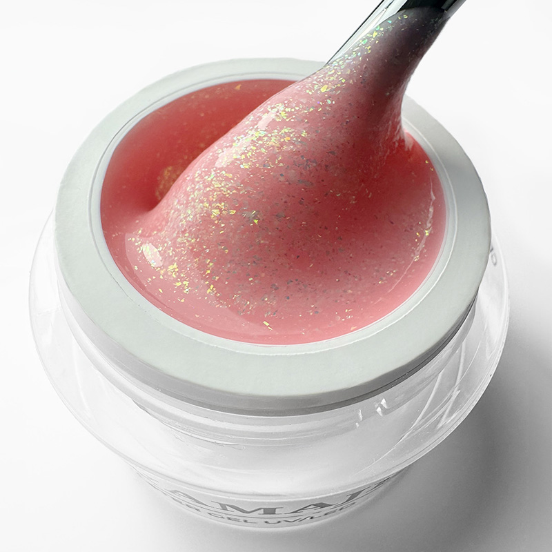Elyamaje Flake Creamy Gel N°06 Salmon Pink gel construction