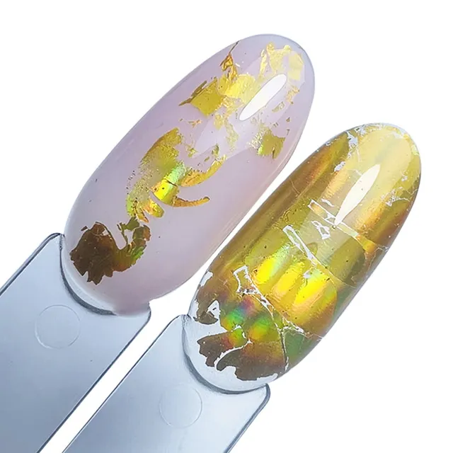 Elyamaje Foil Stamping 8 papier transfert nail art métal