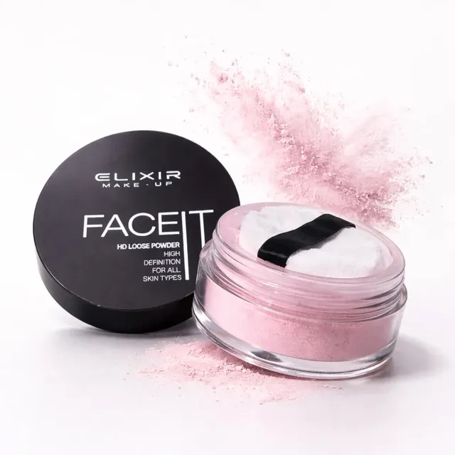 Élixir Face IT HD Loose Powder poudre libre rose matifiante