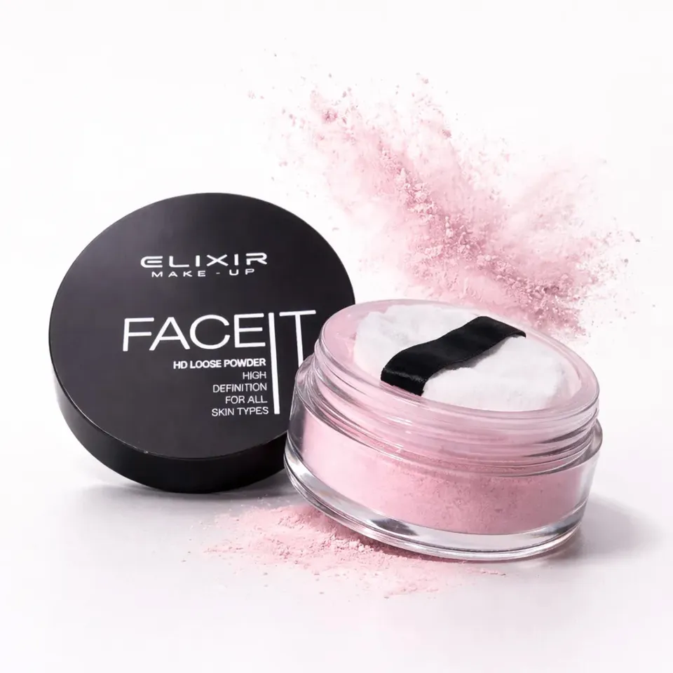 Élixir Face IT HD Loose Powder poudre libre rose matifiante