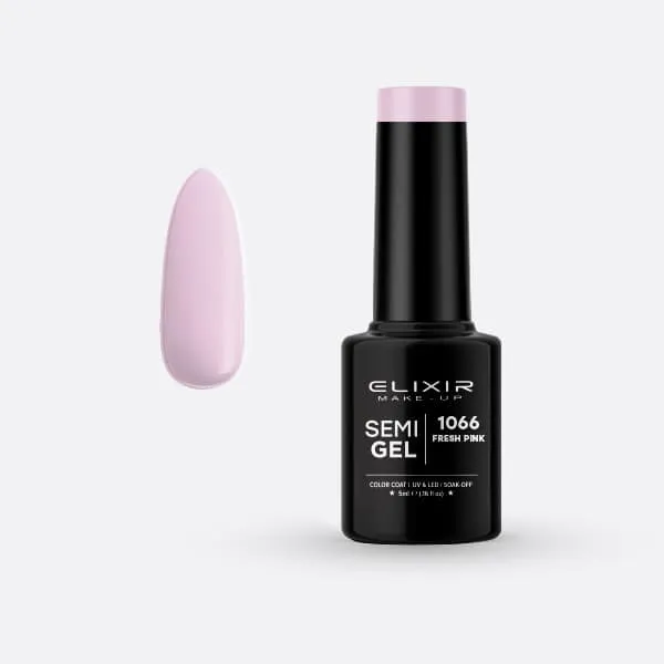Élixir Semi Gel 1066 Fresh Pink vernis semi-permanent 5 ml