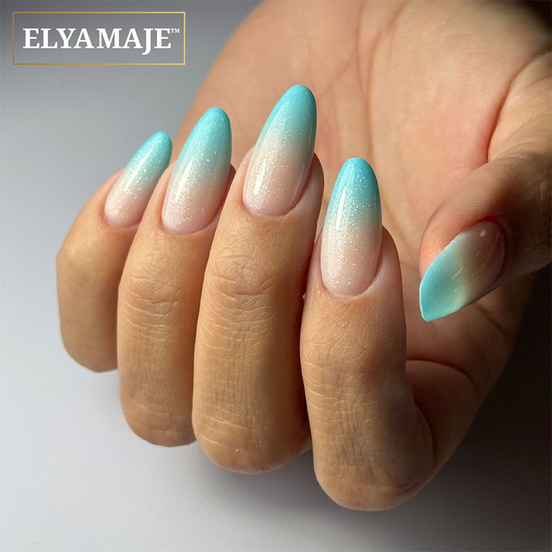Elyamaje Ultra Baby Paint 10 gel nail art bleu turquoise