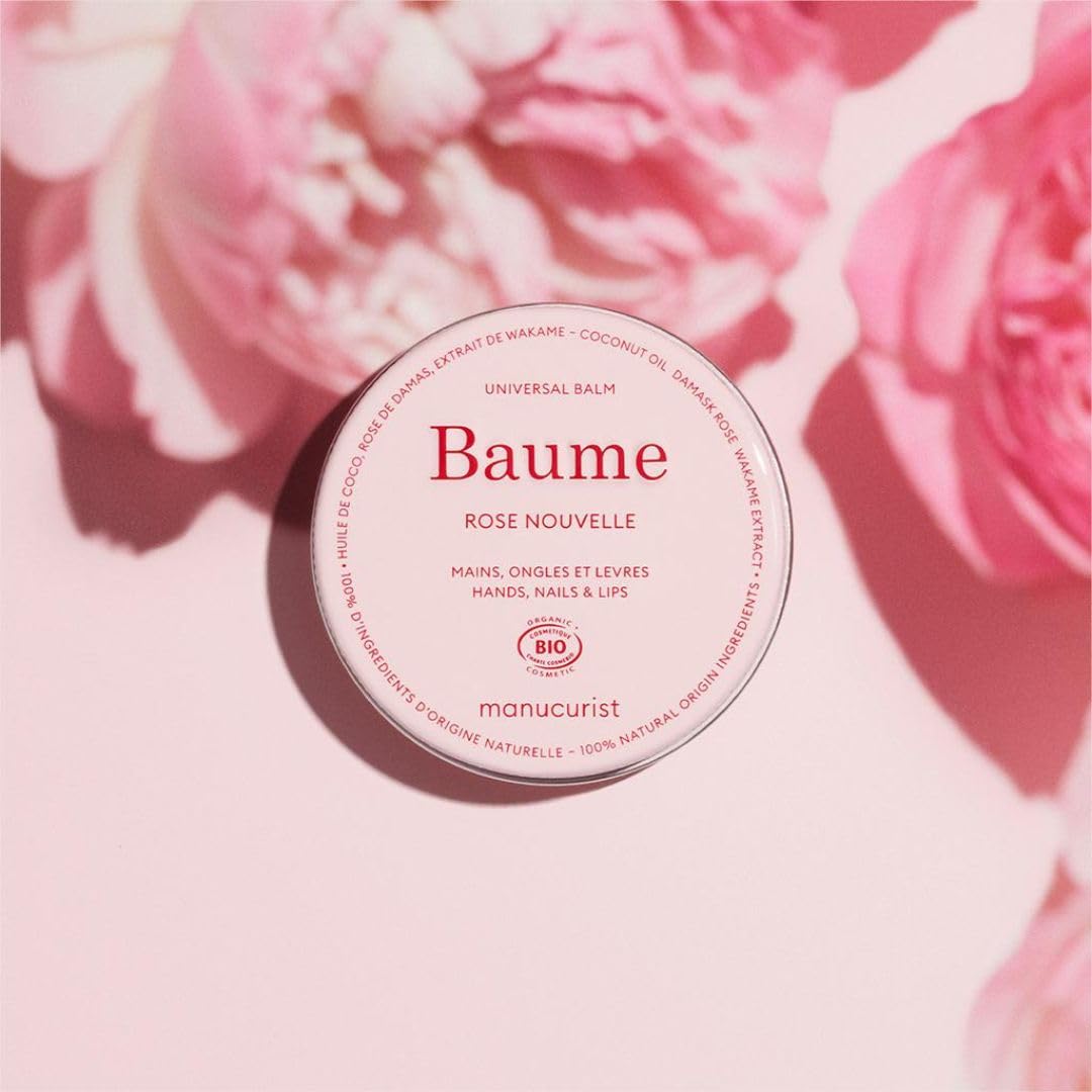 Manucurist Baume Rose soin multi-usage lèvres ongles