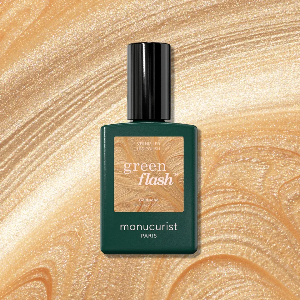Manucurist Green Flash Gold Sand vernis semi-permanent irisé