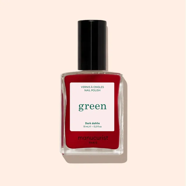 Manucurist Green Dark Dahlia vernis rouge foncé opaque