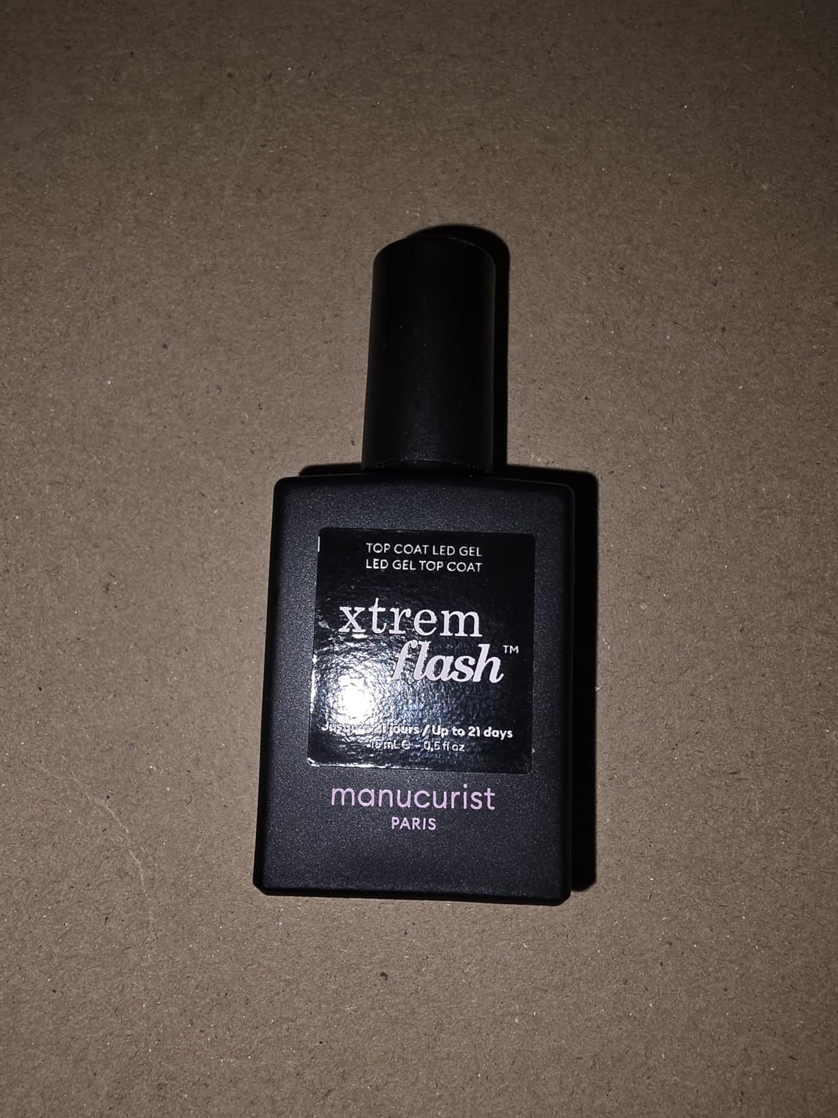Manucurist Xtrem Flash top coat gel semi-permanent brillant