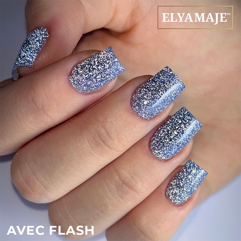 Elyamaje N°285 Galactic Glow vernis semi-permanent réfléchissant