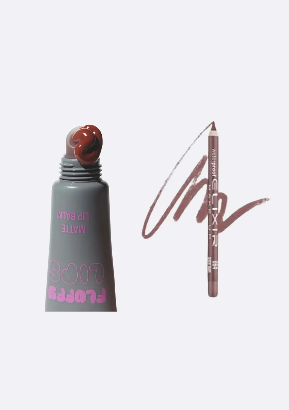 Élixir Fluffy Lips combo lèvres Bare Marshmallow mat hydratant