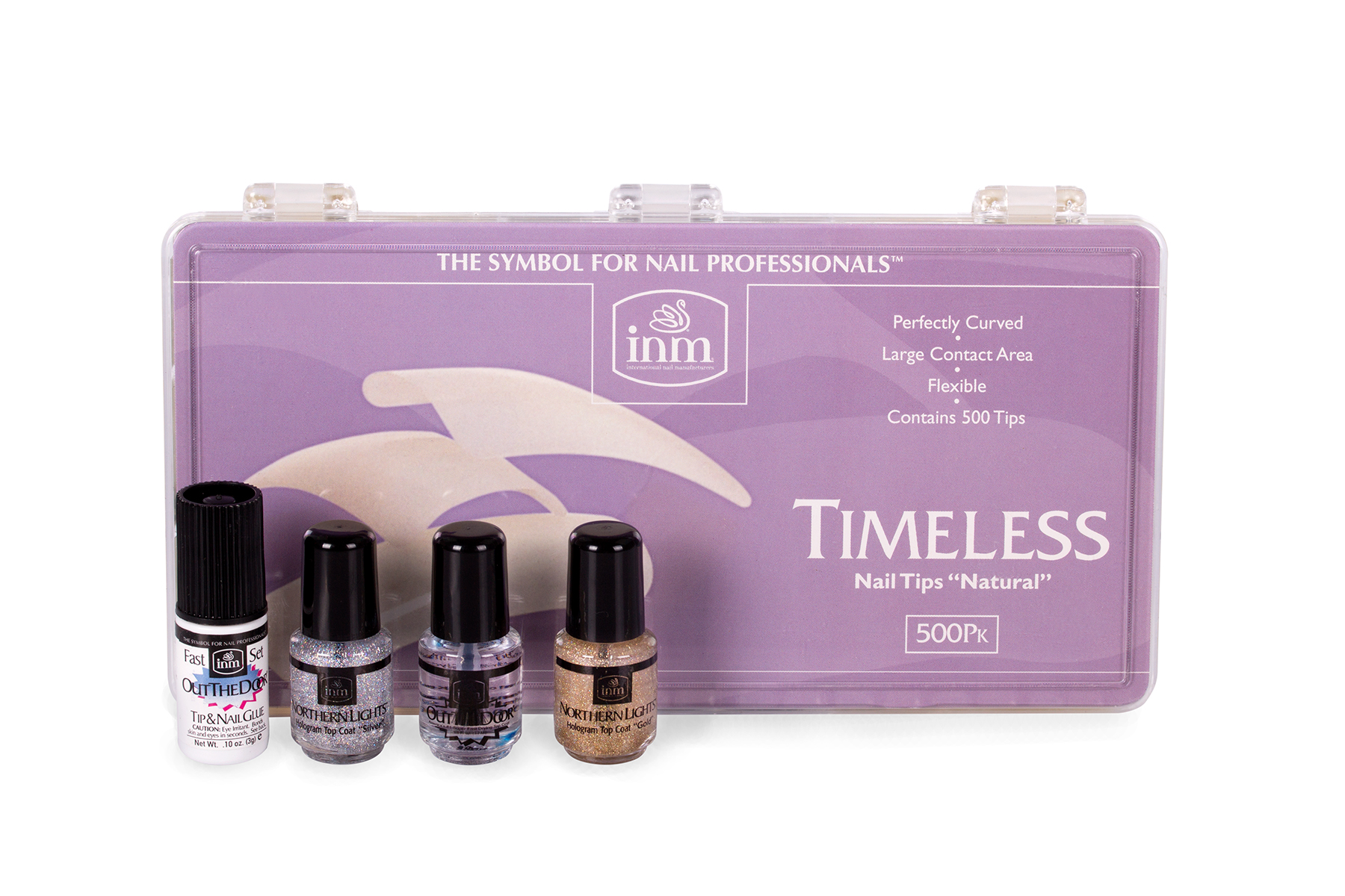 INM T-Natural capsules ongles 500 pcs naturelles