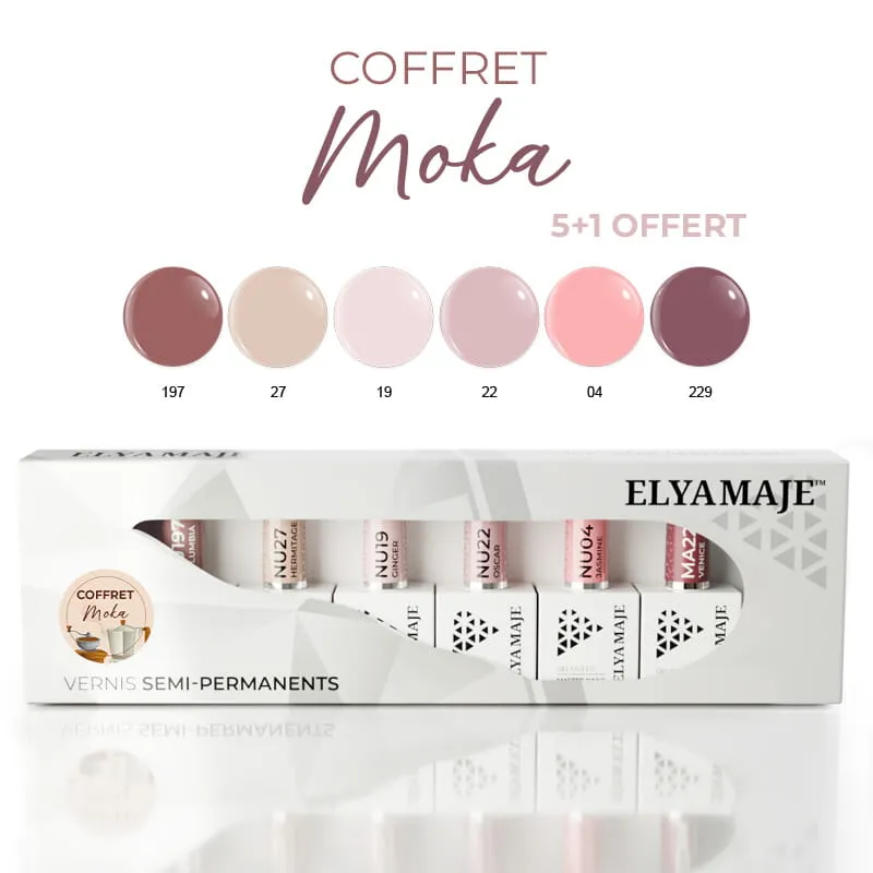 ELYAMAJE Coffret Moka vernis semi-permanent édition limitée
