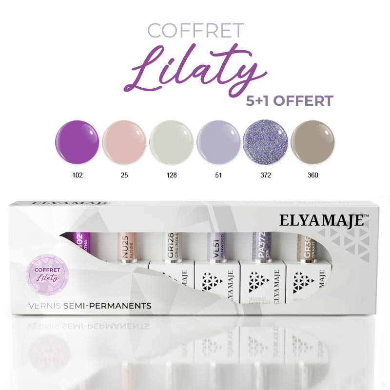 Elyamaje Lilaty coffret vernis semi-permanent édition limitée