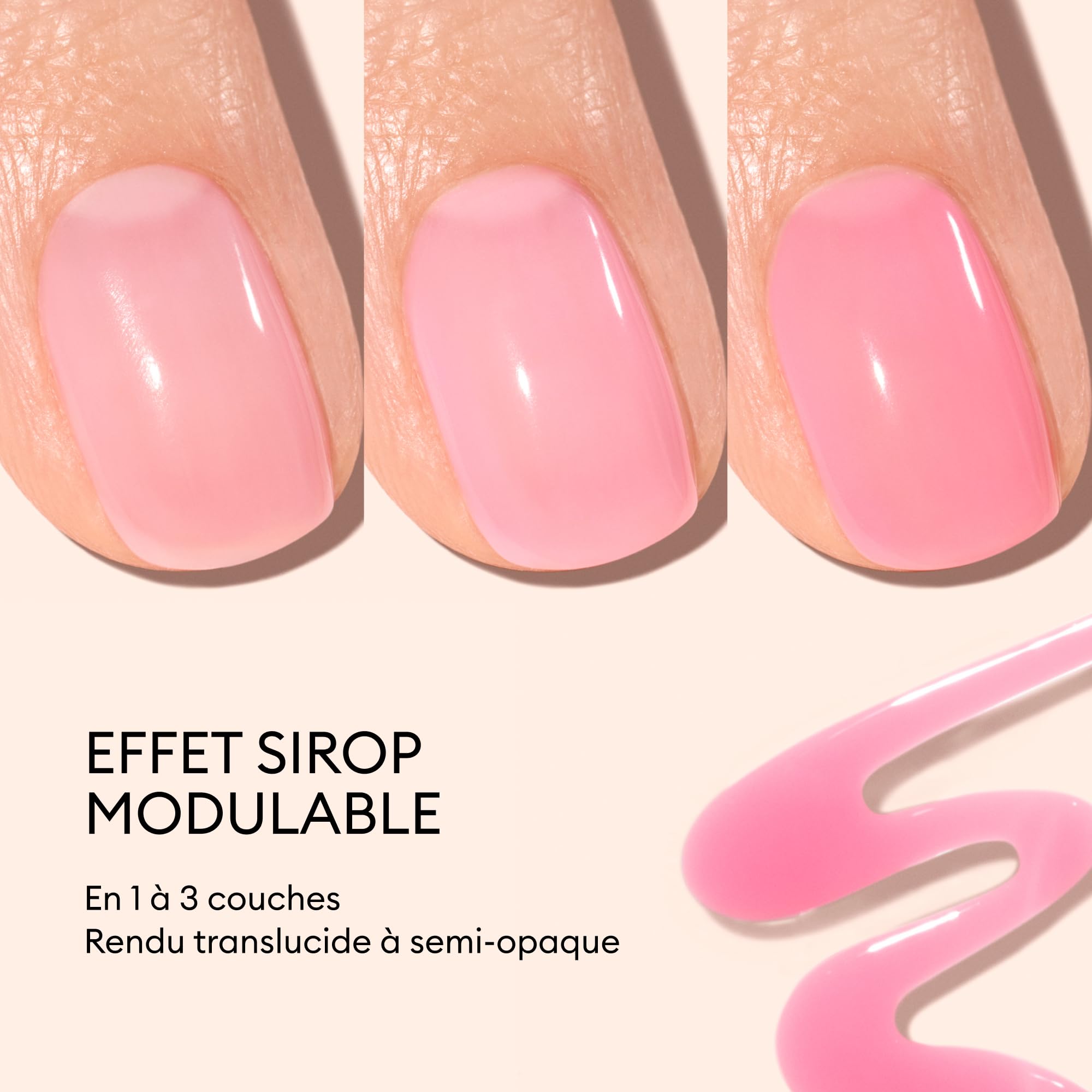 Manucurist Green Jelly Pink Sorbet vernis translucide 15 ml