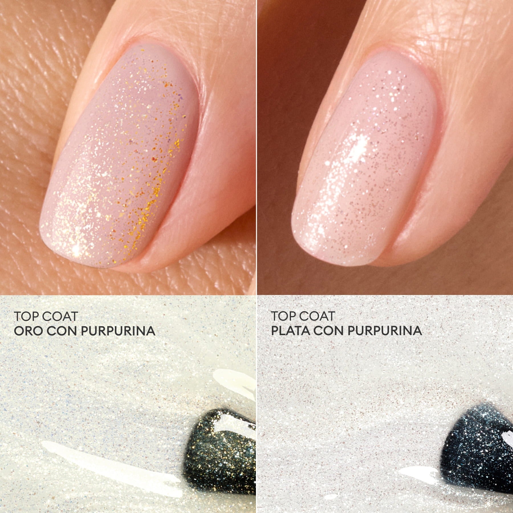 Manucurist Green Flash Top Coat Pailleté vernis semi-permanent