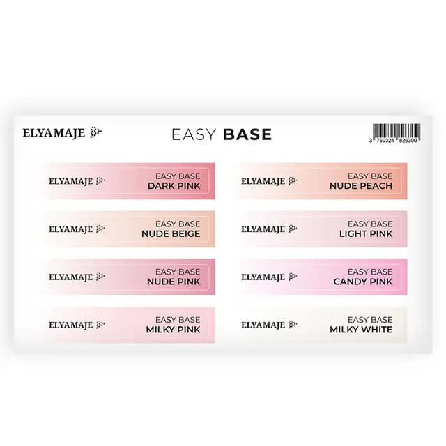 Elyamaje Tips Easy Base stickers nuancier 320 tips