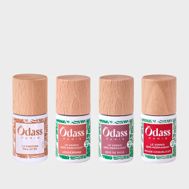 Ôdass Paris Quatuor Match Parfait vernis semi-permanent paillettes 4x10ml