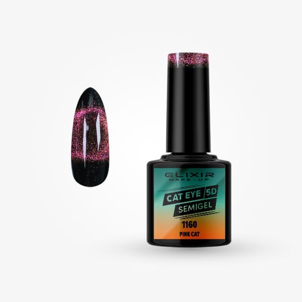 Élixir Cat Eye 5D 1160 vernis semi-permanent Pink Cat 8 ml