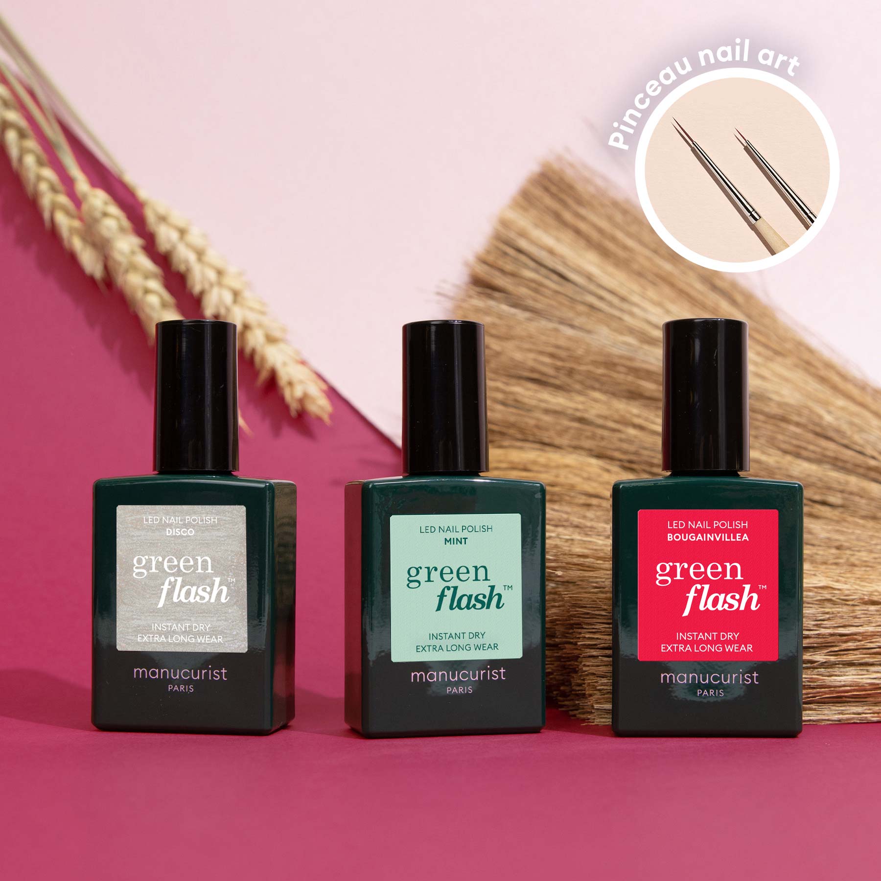 Manucurist Coral Reef coffret vernis 3 couleurs pinceau