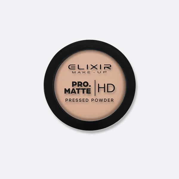 Élixir Pro Matte Pressed Powder HD poudre 205 Choco Love mate