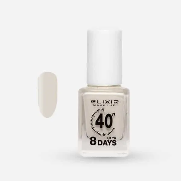 Élixir 40" #391 vernis ongles blanc White Shine 8 jours