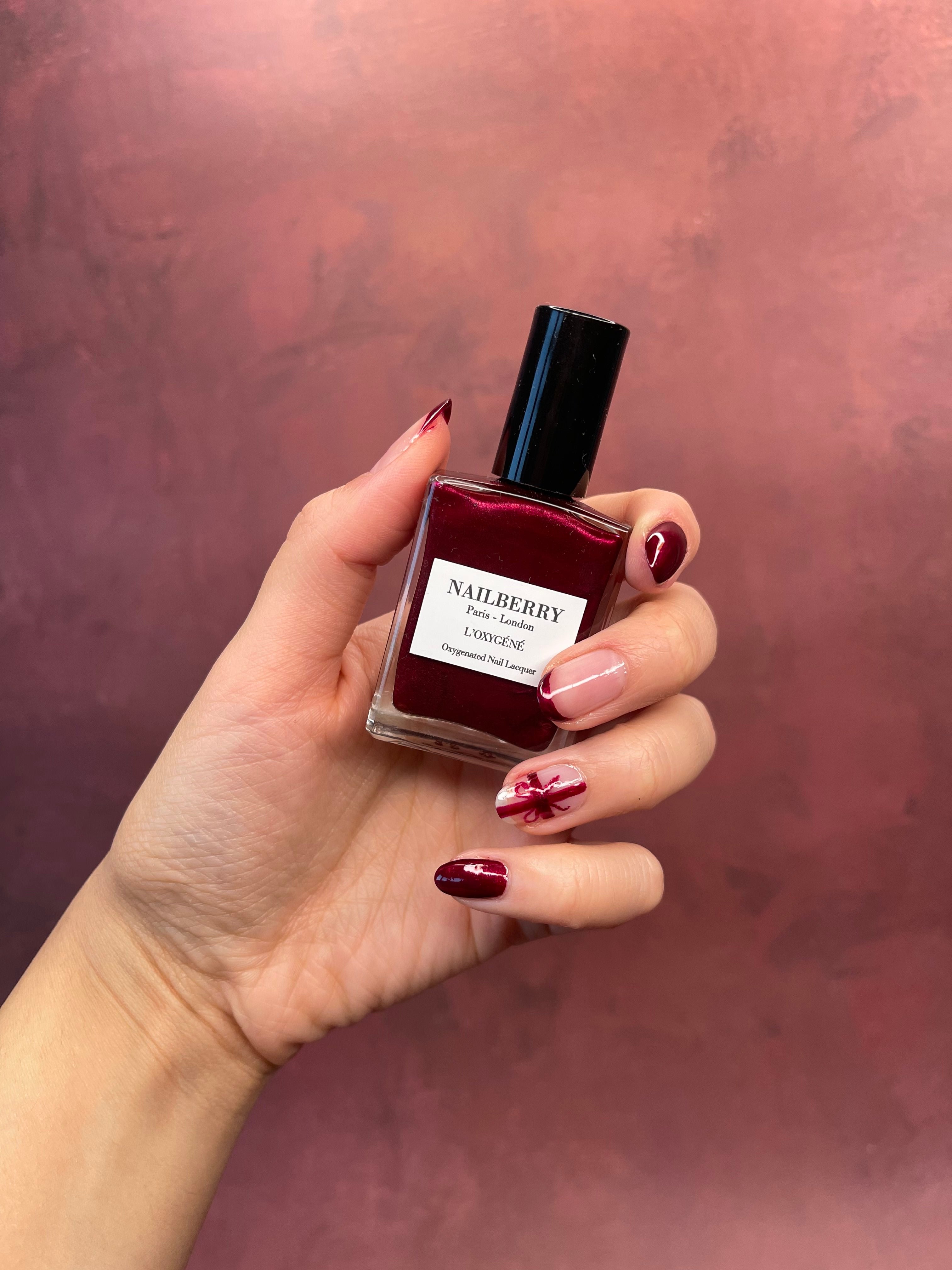 Nailberry L'oxygéné Mystique Red vernis 14 ml bordeaux