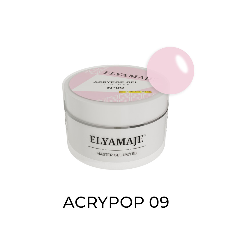 Elyamaje Acrypop n°09 gel UV Light Pink flexible