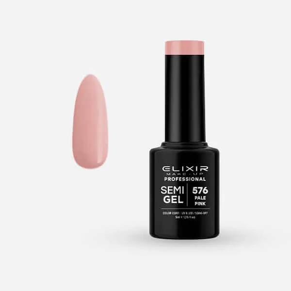 Élixir Semi Gel #576 Pale Pink vernis semi-permanent 5ml rose