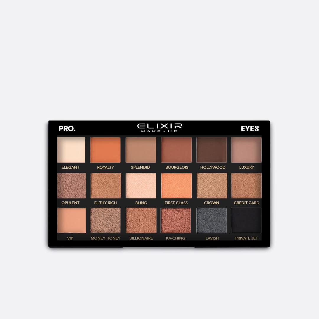 Élixir Pro Eyes palette fards paupières 777A 18 teintes