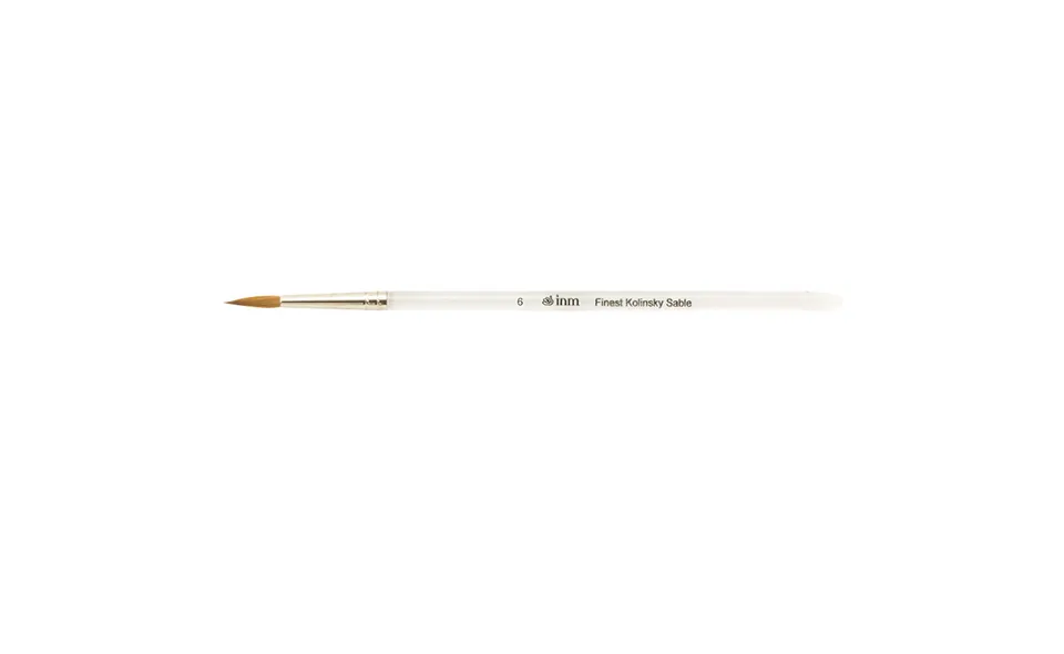 INM pinceau Kolinsky 6R manche transparent poils naturels