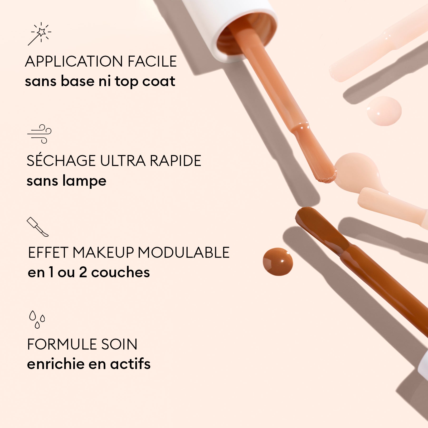 Manucurist Active Smooth 03 vernis soin bronze satiné