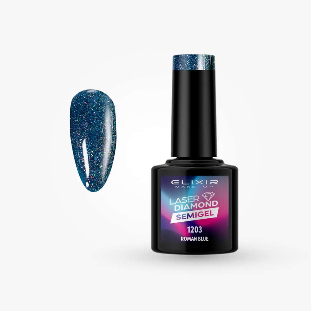 Élixir Laser Diamond #1203 vernis semi-permanent 8ml Roman Blue