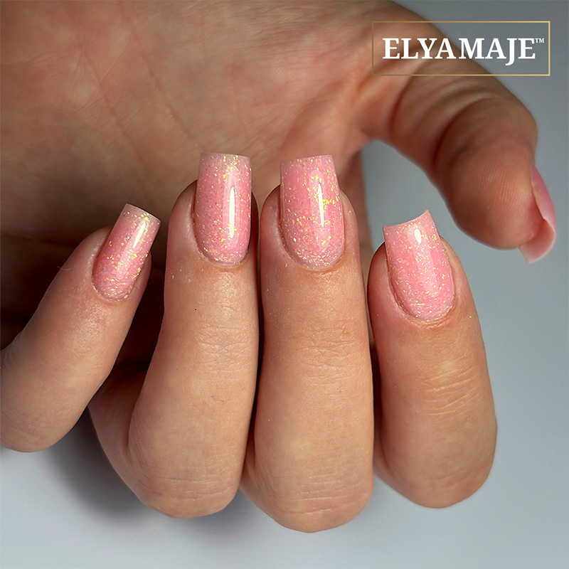 Elyamaje Flake Creamy Gel N°06 Salmon Pink gel construction