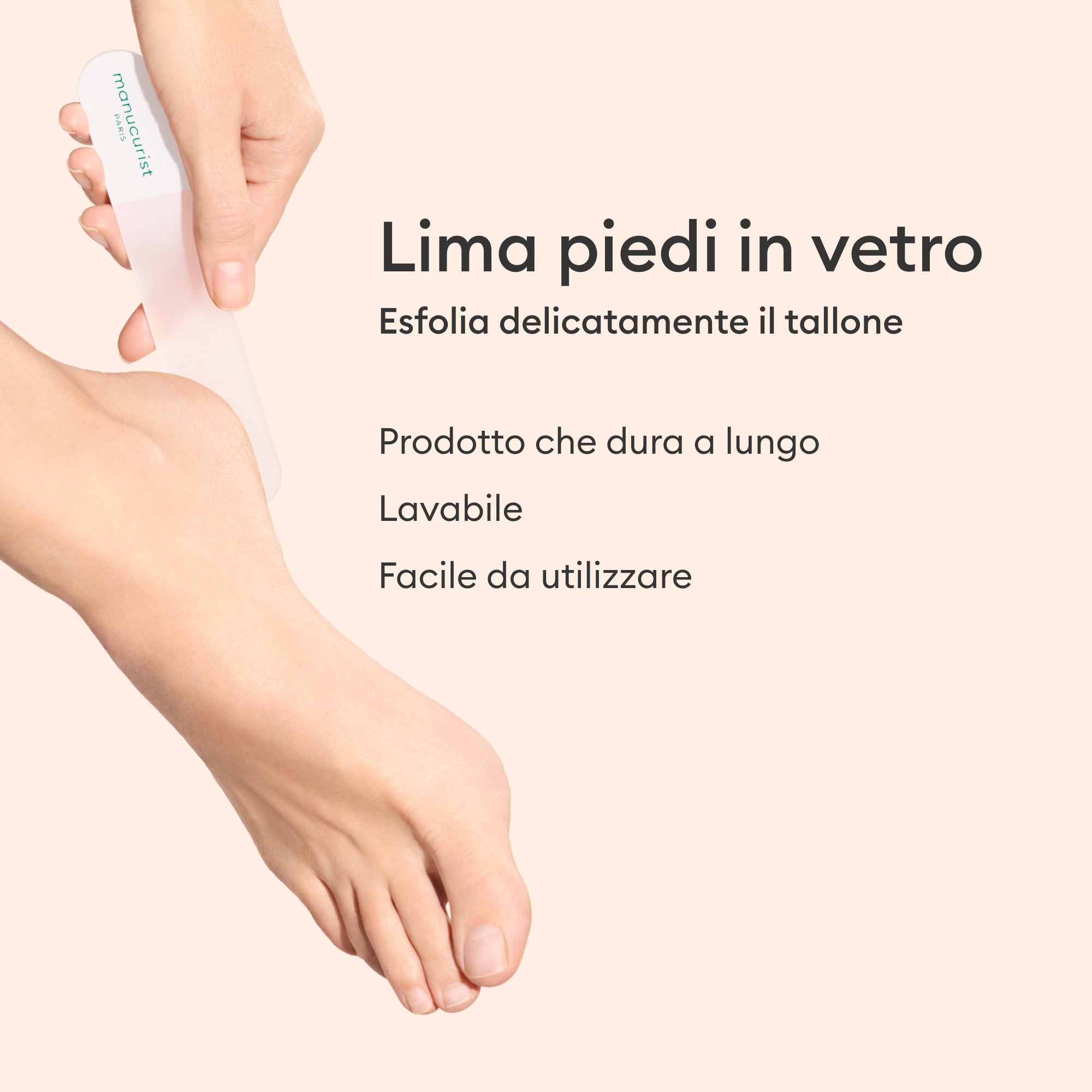 Manucurist Lime Pieds en Verre lime pédicure réutilisable