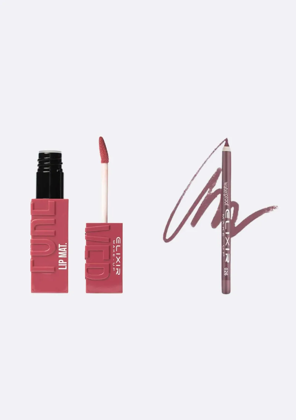 Élixir Lip Combo Aquarius kit lèvres crayon + mat 2 pièces