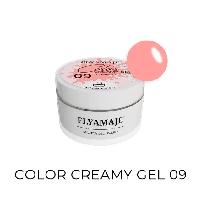 Elyamaje Color Creamy Gel Flamingo n°09 gel UV LED rose